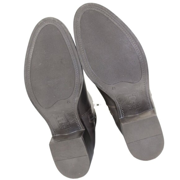 Emanuele Crasto Handcrafted Brown Double Buckle Moto Ankle Boot Size 41 (US 9.5) - Picture 7 of 8